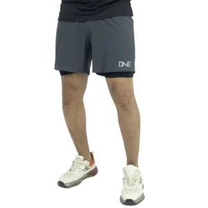 HYBRID DOUBLE SHORTS GRAY
