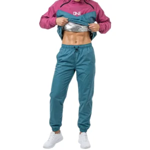 WOMEN HALF ZIP HOODIE FULL SAUNA SUIT